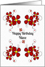 Happy Birthday Niece Colorful Daisy Chain card