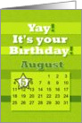 August 5th Yay It’s Your Birthday date specific card