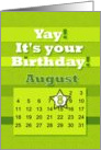 August 8th Yay It’s Your Birthday date specific card