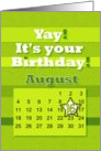 August 16th Yay It’s Your Birthday date specific card