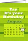 August 17th Yay It’s Your Birthday date specific card