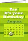 August 27th Yay It’s Your Birthday date specific card