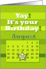 August 28th Yay It’s Your Birthday date specific card
