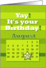 August 29th Yay It’s Your Birthday date specific card