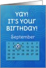 September 10th Yay It’s Your Birthday date specific card