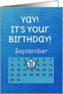September 11th Yay It’s Your Birthday date specific card