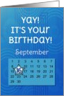 September 16th Yay It’s Your Birthday date specific card