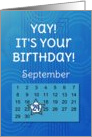 September 24th Yay It’s Your Birthday date specific card