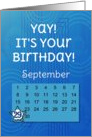 September 29th Yay It’s Your Birthday date specific card