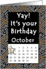 October 6th Yay It’s Your Birthday date specific card