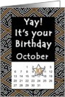 October 10th Yay It’s Your Birthday date specific card