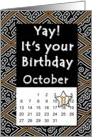 October 11th Yay It’s Your Birthday date specific card