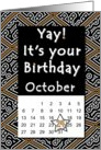 October 24th Yay It’s Your Birthday date specific card