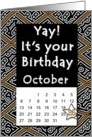 October 26th Yay It’s Your Birthday date specific card