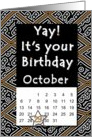 October 29th Yay It’s Your Birthday date specific card