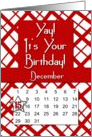 December 15th Yay It’s Your Birthday date specific card