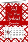 December 16th Yay It’s Your Birthday date specific card
