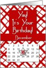 December 18th Yay It’s Your Birthday date specific card