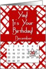 December 20th Yay It’s Your Birthday date specific card
