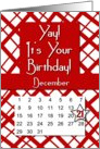 December 21st Yay It’s Your Birthday date specific card