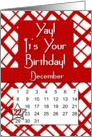 December 22nd Yay It’s Your Birthday date specific card