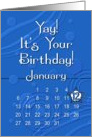 January 12th Yay It’s Your Birthday date specific card