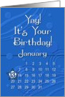 January 13th Yay It’s Your Birthday date specific card
