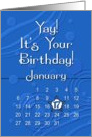 January 17th Yay It’s Your Birthday date specific card