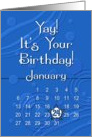 January 24th Yay It’s Your Birthday date specific card