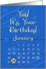 January 28th Yay It’s Your Birthday date specific card