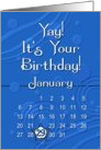 January 29th Yay It’s Your Birthday date specific card