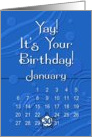 January 30th Yay It’s Your Birthday date specific card