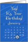 January 31st Yay It’s Your Birthday date specific card