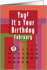 February 4th Yay It’s Your Birthday date specific card