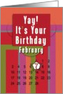 February 7th Yay It’s Your Birthday date specific card
