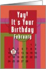 February 11th Yay It’s Your Birthday date specific card