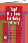 February 24th Yay It’s Your Birthday date specific card