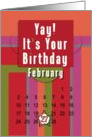 February 27th Yay It’s Your Birthday date specific card