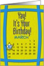 March 10th Yay It’s Your Birthday date specific card