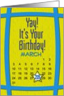March 28th Yay It’s Your Birthday date specific card