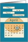 April 11th Yay It’s Your Birthday date specific card