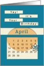 April 20th Yay It’s Your Birthday date specific card