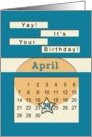 April 24th Yay It’s Your Birthday date specific card