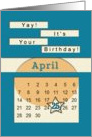 April 25th Yay It’s Your Birthday date specific card