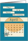 April 28th Yay It’s Your Birthday date specific card