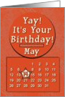 May 14th Yay It’s Your Birthday date specific card