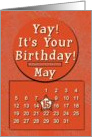 May 15th Yay It’s Your Birthday date specific card