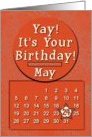 May 24th Yay It’s Your Birthday date specific card