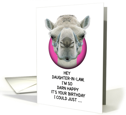 Happy Birthday Daughter-in-Law Funny Camel card (1135586)