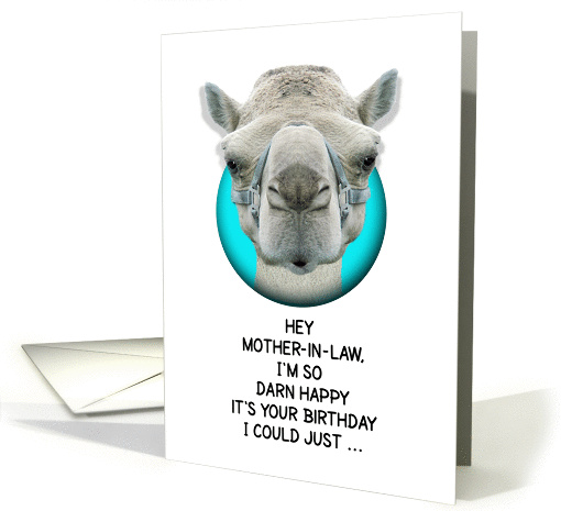 Happy Birthday Mother-in-Law Funny Camel card (1135610)